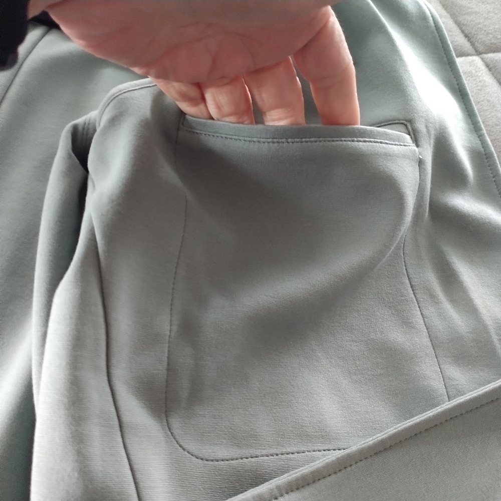 Athleta Eastbound Sage Green Open Front Blazer 10 - Picture 7 of 12